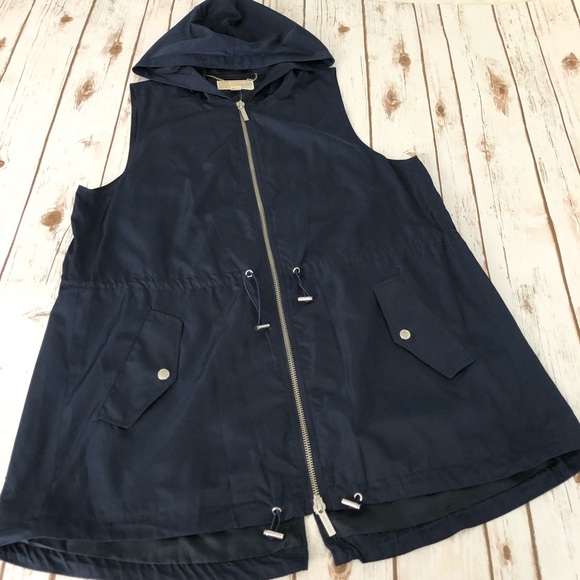 MICHAEL Michael Kors Jackets & Blazers - Michael Kors / hooded vest new blue large